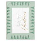 Pagode verte Sage Arbre de Noël Nappe (Devant)