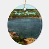 Pagosa Spring Keramisch Ornament (Links)