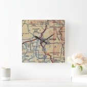 Pagosa Springs CO Map Vierkante Klok (Huis)