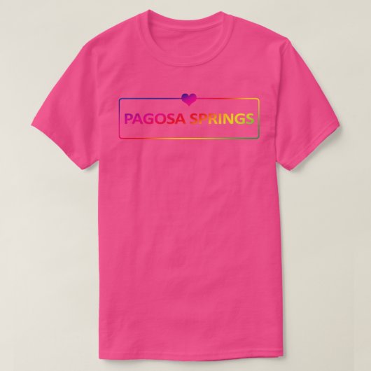 Pagosa Springs Colorado 1 T-shirt (Design voorkant)