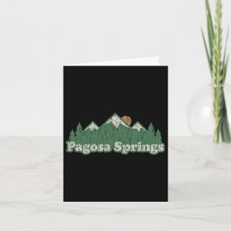Pagosa Springs Colorado Co T Shirt Vintage Hiking  Kaart