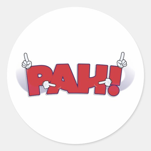 PAH ! autocollant (American Sign Language) (Devant)
