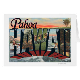 Pahoa, lettre ScenesPahoa, HI de HawaiiLarge