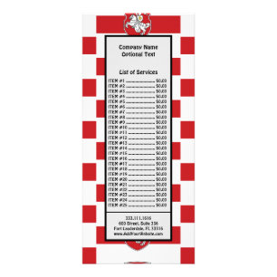 Pahonia Wit-Russische vlag Wit-Russische Witte Rid Reclamekaart