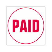 PAID Business Text Custom Self-inking Stamp Zelfinktende Stempel (Design)