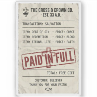 Paid in Full Sticker