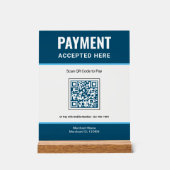 Paiement commercial Code QR Scan Bleu (Recto)