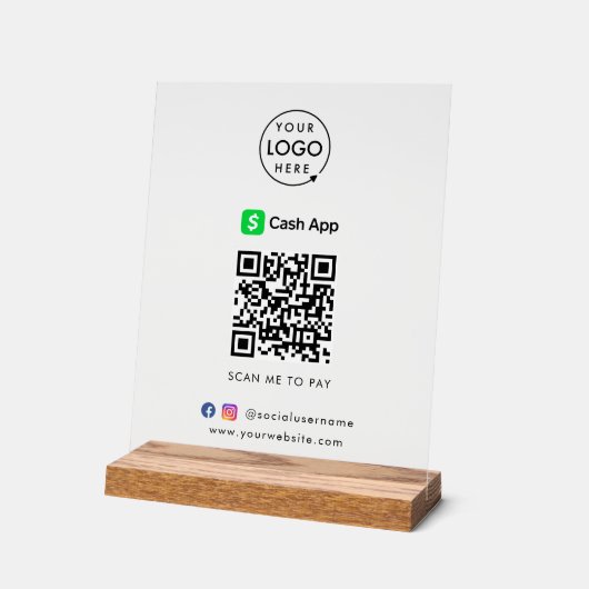 Paiement de code QR CashApp | Analyser pour payer  (Angle)