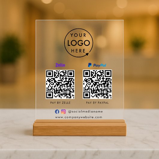 Paiement de code QR | Logo d'analyse Paypal Zelle 