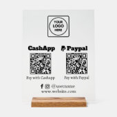 Paiement de code QR | Logo de numérisation PayPal  (Recto)