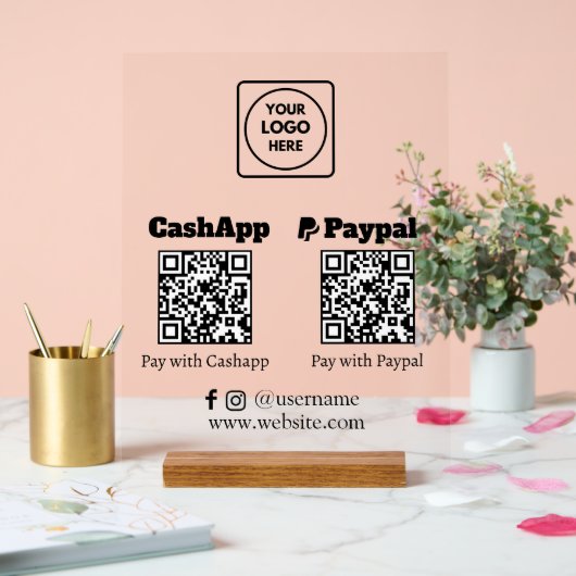 Paiement de code QR | Logo de numérisation PayPal  (Mariage)