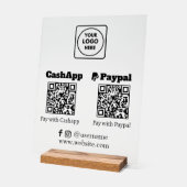 Paiement de code QR | Logo de numérisation PayPal (Angle)