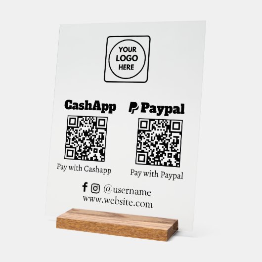 Paiement de code QR | Logo de numérisation PayPal  (Angle)
