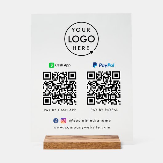 Paiement de code QR | Logo de numérisation Paypal  (Recto)