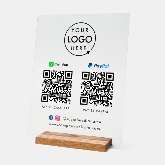 Paiement de code QR | Logo de numérisation Paypal  (Angle)