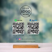 Paiement de code QR | Logo de numérisation Paypal  (Neutre)