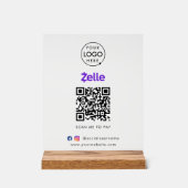 Paiement de code QR Zelle | Analyser pour payer le (Recto)