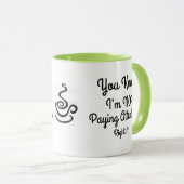 Paiement de la tasse de café d'attention (Devant droit)