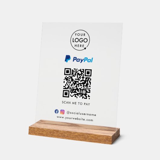 Paiement du code QR Paypal | Analyser pour payer l (Angle)