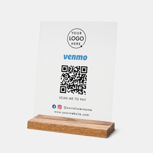 Paiement du code QR Venmo | Analyser pour payer le (Angle)