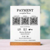 Paiement élégant de code QR rose (Neutre)