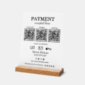 Paiement élégant de code QR rose (Angle)