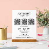 Paiement élégant de code QR rose (Mariage)
