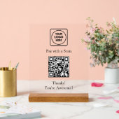 Paiement par code QR | Affichage sans contact avec (Mariage)