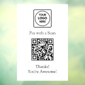 Paiement par code QR | Panneau d'affichage de logo (Feuille 3)