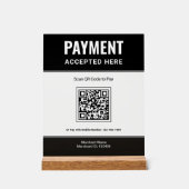 Paiement QR Code Affaires Scan to Pay Noir (Recto)