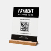Paiement QR Code Affaires Scan to Pay Noir (Angle)