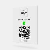 Paiement sans contact Code QR Logo d'entreprise Ac (Angle)