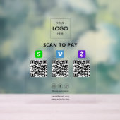 Paiement sans contact Code QR Logo d'entreprise Ac (Neutre)
