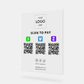Paiement sans contact Code QR Logo d'entreprise Ac (Angle)