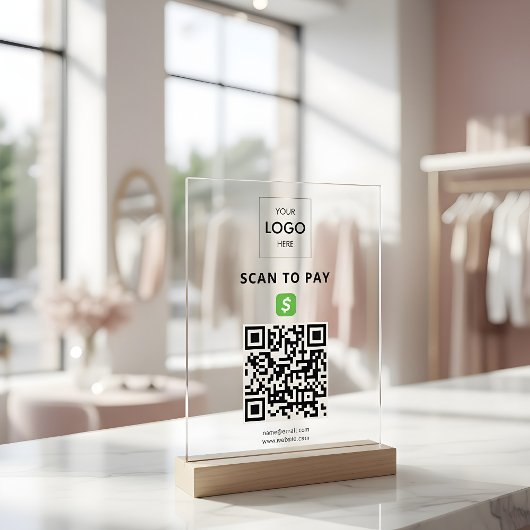 Paiement sans contact Code QR Logo d'entreprise Ac