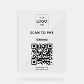 Paiement sans contact Code QR Logo d'entreprise Ac (Recto)