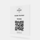 Paiement sans contact Code QR Logo d'entreprise Ac (Angle)
