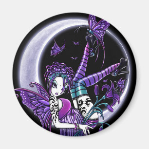 "Paige" Arc-en-ciel Papillon Lune Aimant Fée
