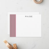 Paige - Carte personnalisée à billets plats (Devant/Arrière en situation)