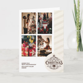 Paige familie kerst Kaart met hond