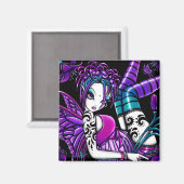 "Paige" Gotische Tattoo Fairy Art Magnet Magneet (Voorkant / Achterkant)