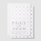 Paige Modern Wedding Vellum Uitnodigingen (Offset (Uitnodiging))