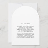 Paige Photo Moderne bruiloft Kaart (Achterkant)