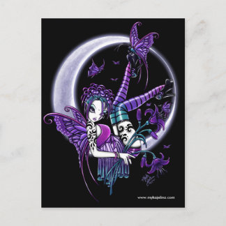 Paige Tattoo Moon Flower Fairy Briefkaart