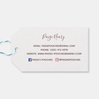 Paige's Pooches Cadeau Label Cadeaulabel