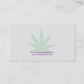 Pail Green Medical Leaf Visitekaartje (Achterkant)