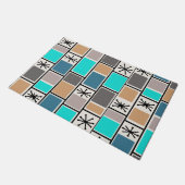 Paillasson 1950 L'Âge Atomique Rectangle Starbursts (Incliné)