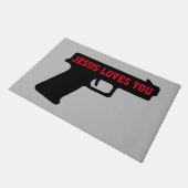 Paillasson 2A - JÉSUS VOUS AIME Porte Mat (Incliné)