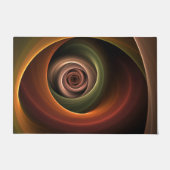Paillasson 3D Spirale Abstraite couleurs chaudes Art fractal (Devant)