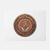 Paillasson [500] Master Mason - Carré Or & Compas (Devant)